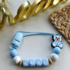 Prendedor de chupeta tema urso azul